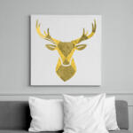 printfashion Minimal szarvas - Vászonkép - Fehér (6624738)