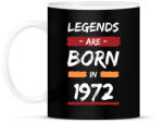 printfashion Legends are born in 1972 - Bögre - Fekete (14204374)