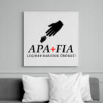 printfashion APA ÉS FIA - Vászonkép - Fehér (6626746)
