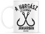 printfashion A horgász legendák - Bögre - Fehér (5001219)