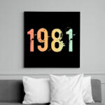 printfashion 1981 - Vászonkép - Fekete (11827064)