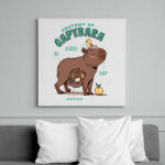 printfashion Capybara anatómia - Vászonkép - Fehér (13609558)