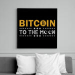 printfashion bitcoin 96 - Vászonkép - Fekete (13945918)