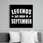 printfashion A legendák szeptemberben születtek - Vászonkép - Fekete (6645750)
