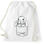 printfashion Nyúl zsebben - Sportzsák, Tornazsák - Fehér (13315601)