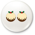 printfashion Karácsonyi süti - Kitűző, hűtőmágnes - Fehér (9564352)