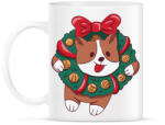 printfashion Karácsonyi corgi - Bögre - Fehér (10142702)