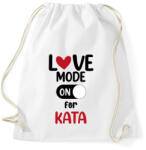 printfashion Love mode - Névvel (fekete) - Sportzsák, Tornazsák - Fehér (11645210)
