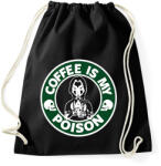 printfashion coffeismypoison - Sportzsák, Tornazsák - Fekete (7320273)