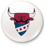 printfashion Csikágói Bikák - Kitűző, hűtőmágnes - Fehér (3082198)