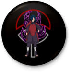printfashion Uchiha Madara - Kitűző, hűtőmágnes - Fekete (5514202)