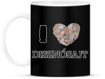 printfashion I love disznósajt - Bögre - Fekete (8699078)