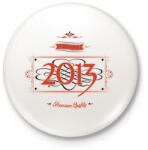 printfashion since-2013-red-black - Kitűző, hűtőmágnes - Fehér (3076586)