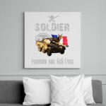 printfashion SOLDIER-LYNX - Vászonkép - Fehér (6632781)