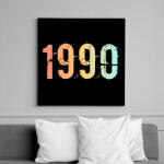 printfashion 1990 - Vászonkép - Fekete (11831525)