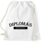 printfashion Diplomás munkanélküli - Sportzsák, Tornazsák - Fehér (6337854)