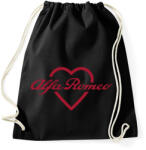 printfashion Alfa Romeo szív - Sportzsák, Tornazsák - Fekete (5448401)
