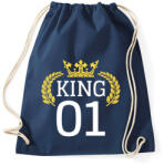 printfashion King póló - KING 01 - Sportzsák, Tornazsák - Sötétkék (922366)