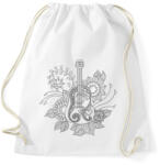 printfashion Gitár - Sportzsák, Tornazsák - Fehér (5714908)