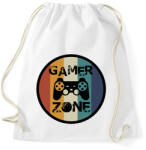 printfashion Gamer zone2 - Sportzsák, Tornazsák - Fehér (13082046)