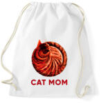 printfashion Cat mom - Sportzsák, Tornazsák - Fehér (6312294)