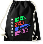 printfashion Konzol PSX - Sportzsák, Tornazsák - Fekete (1270924)