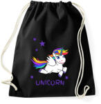 printfashion unikornis - Sportzsák, Tornazsák - Fekete (6030885)