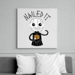 printfashion Nailed it - Vászonkép - Fehér (6629450)