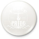 printfashion Erő és büszkeség - Kitűző, hűtőmágnes - Fehér (3074402)