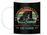 printfashion Kamionos menő anya - Bögre - Fekete (13021220)