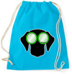 printfashion Tacskó zöld napszemüvegben - Sportzsák, Tornazsák - Surf blue (13431635)