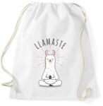 printfashion Llamaste yoga - Sportzsák, Tornazsák - Fehér (6346533)