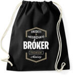 printfashion Bróker prémium minőség - Sportzsák, Tornazsák - Fekete (1429834)
