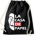 printfashion La casa de papel - Sportzsák, Tornazsák - Fekete (5037788)