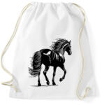 printfashion Ló rajz - Sportzsák, Tornazsák - Fehér (16691616)