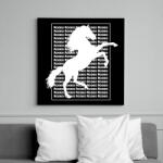 printfashion Rodeo - white - Vászonkép - Fekete (6655985)