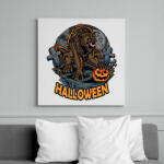 printfashion Halloween vérfarkas - Vászonkép - Fehér (6638633)