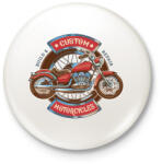 printfashion motor - Kitűző, hűtőmágnes - Fehér (4639761)