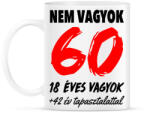 printfashion Nem vagyok 60! - Bögre - Fehér (993754)