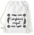 printfashion Lánybúcsú csapat (virágmintás) - Sportzsák, Tornazsák - Fehér (6295612)