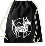 printfashion Doggo belülről - Sportzsák, Tornazsák - Fekete (2015923)