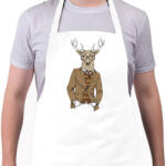 printfashion Hipster Deer - Kötény - Fehér (4904908)