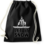 printfashion SNOWBOARD LET IT SNOW - Sportzsák, Tornazsák - Fekete (10779474)