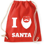 printfashion I Love Santa - Sportzsák, Tornazsák - Piros (9551529)