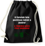 printfashion POZITÍV JÖVŐKÉP - Sportzsák, Tornazsák - Fekete (1806526)