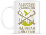 printfashion A legjobb vadászok májusban születtek - Bögre - Fehér (16336559)