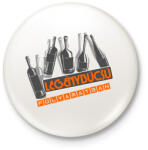 printfashion üveges legénybúcsú - Kitűző, hűtőmágnes - Fehér (6846531)