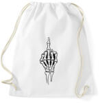 printfashion Csontváz középső ujj - Sportzsák, Tornazsák - Fehér (2918910)