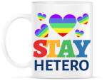 printfashion STAY HETERO - Bögre - Fehér (11445560)