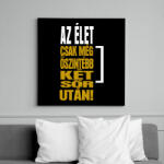 printfashion Két sör után - Vászonkép - Fekete (16825800)